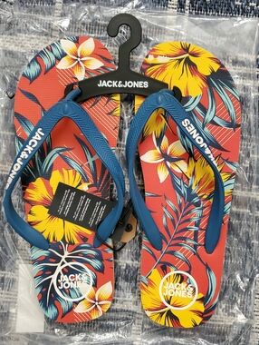 Jack & Jones Tropical Floral Flip Flops Unisex